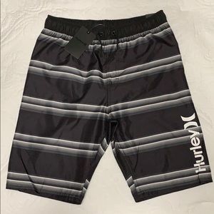 Hurley Boys Swim Trunks Striped Pattern